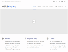 Tablet Screenshot of hirechoice.ca